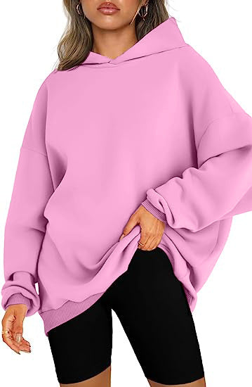 Women's Hooded Pullover Oversized Loose Casual Velvet Sweatshirt Hoodie