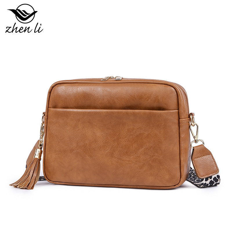 Retro Style Candy Color Shoulder Crossbody Bag for Women