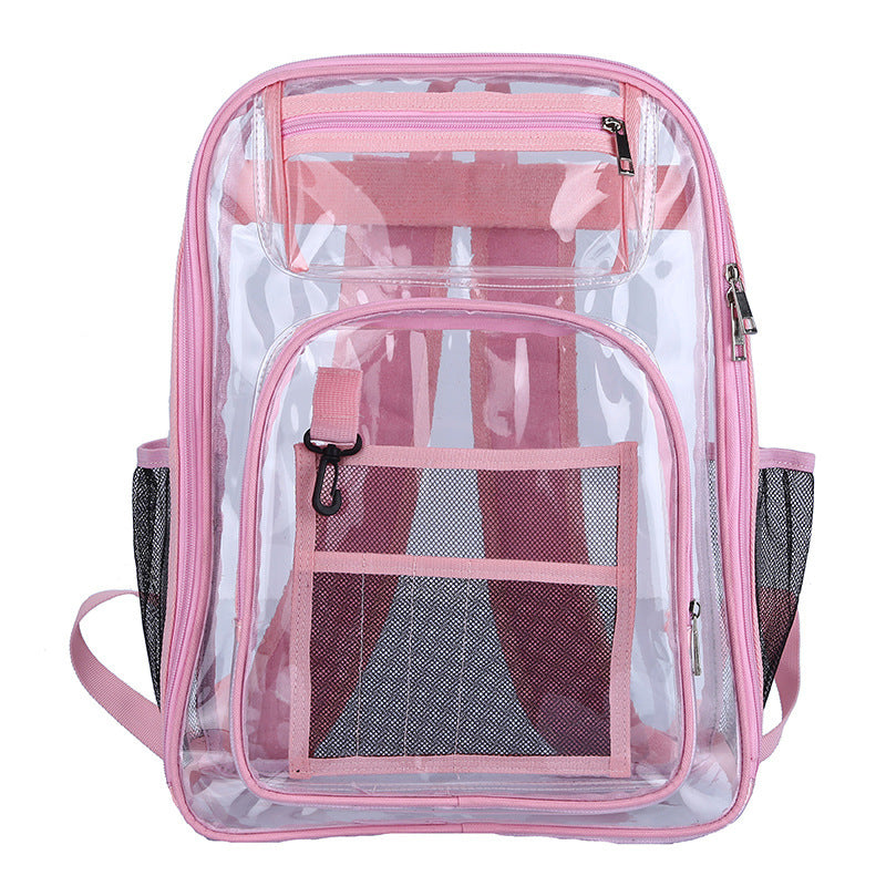 Large-capacity PVC Transparent Backpack Waterproof Back Pack for Students