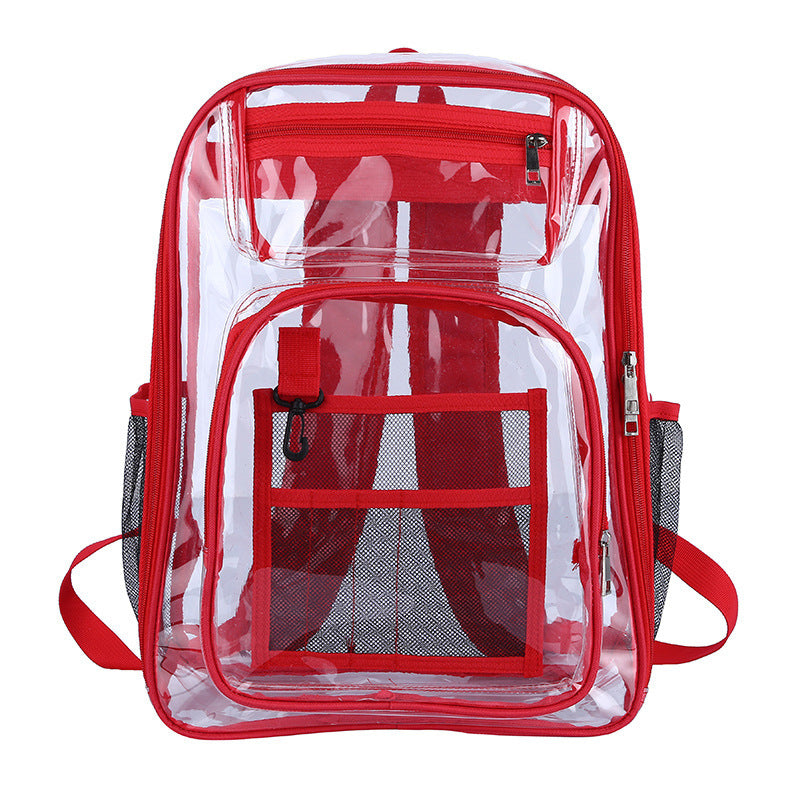 Large-capacity PVC Transparent Backpack Waterproof Back Pack for Students