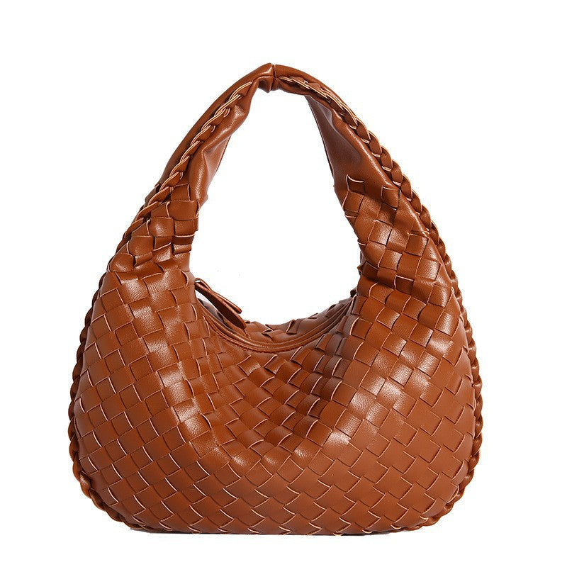 Women's Hand-held One-shoulder Underarm Braided Lady Bag