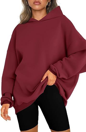 Women's Hooded Pullover Oversized Loose Casual Velvet Sweatshirt Hoodie