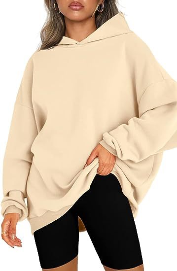 Women's Hooded Pullover Oversized Loose Casual Velvet Sweatshirt Hoodie