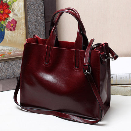 Genuine Leather Women's Shoulder Handbag Crossbody Bag