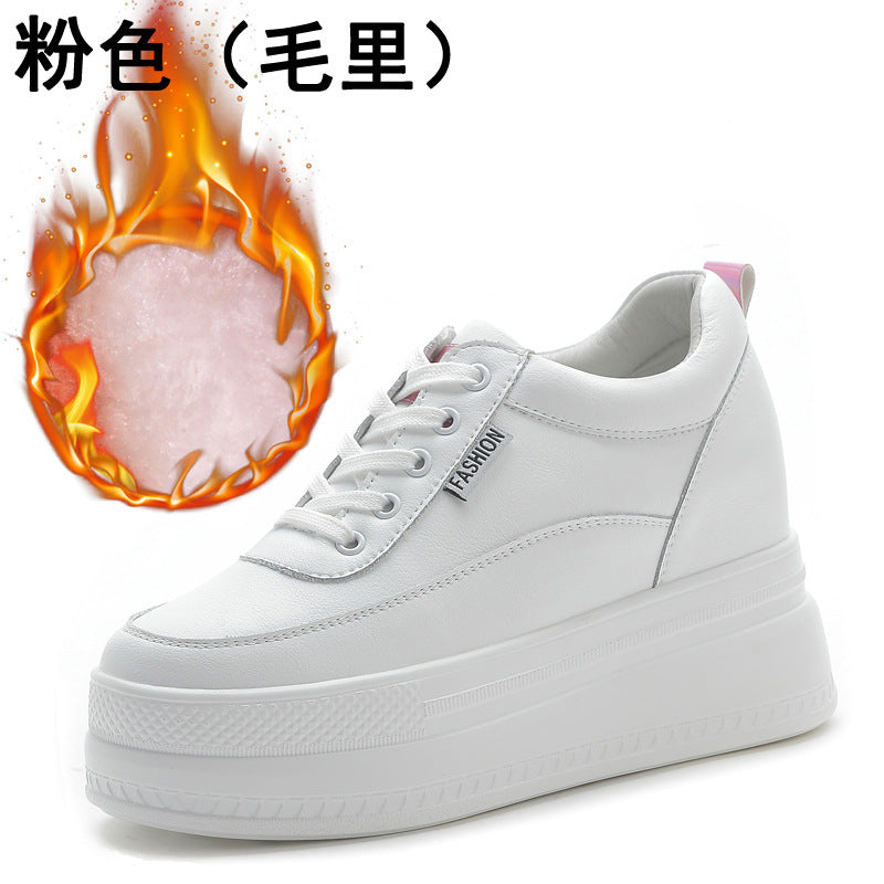 Thick Sole Inner Heightening Trendy Casual Sports Shoes for Women