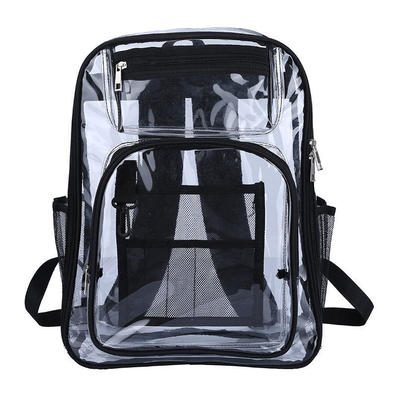 Large-capacity PVC Transparent Backpack Waterproof Back Pack for Students