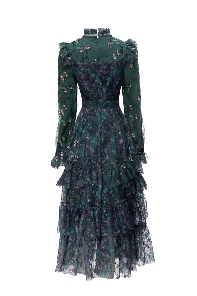 Casual and Versatile Alice in Wonderland Forest Art Style Dress