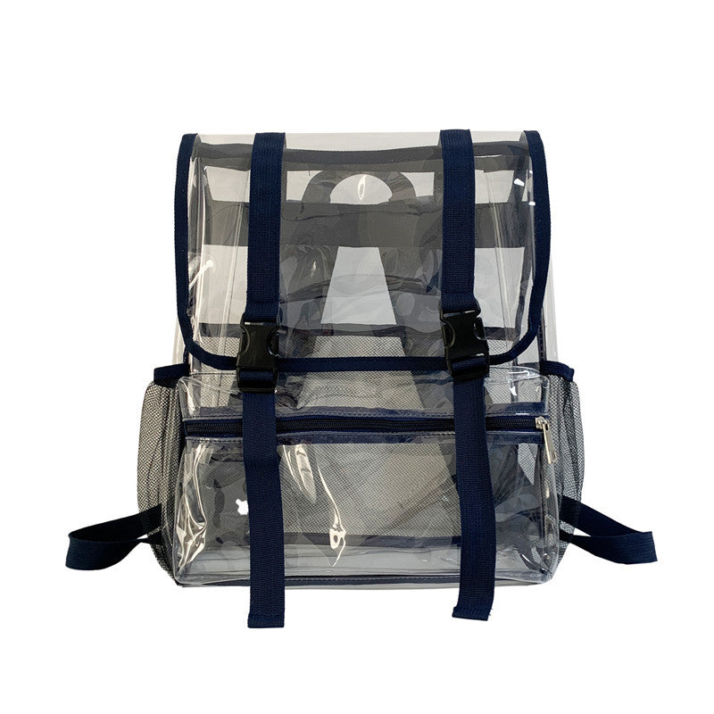 Transparent Backpack PVC Travel Flip Back Pack