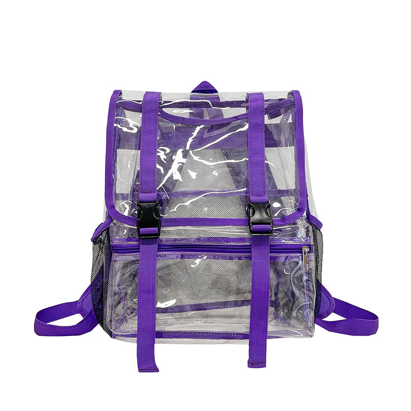 Transparent Backpack PVC Travel Flip Back Pack