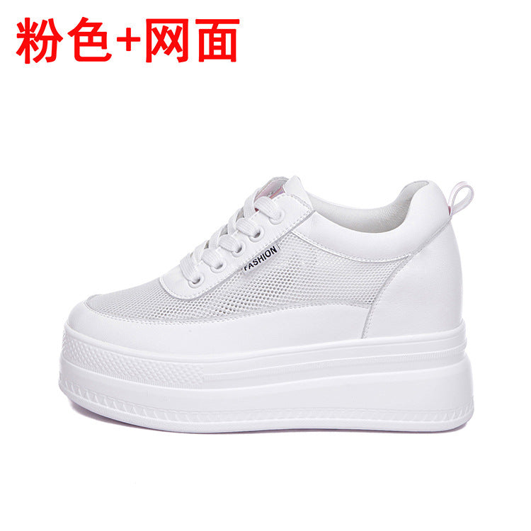 Thick Sole Inner Heightening Trendy Casual Sports Shoes for Women