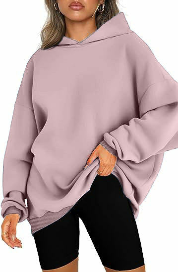 Women's Hooded Pullover Oversized Loose Casual Velvet Sweatshirt Hoodie