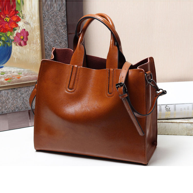 Genuine Leather Women's Shoulder Handbag Crossbody Bag