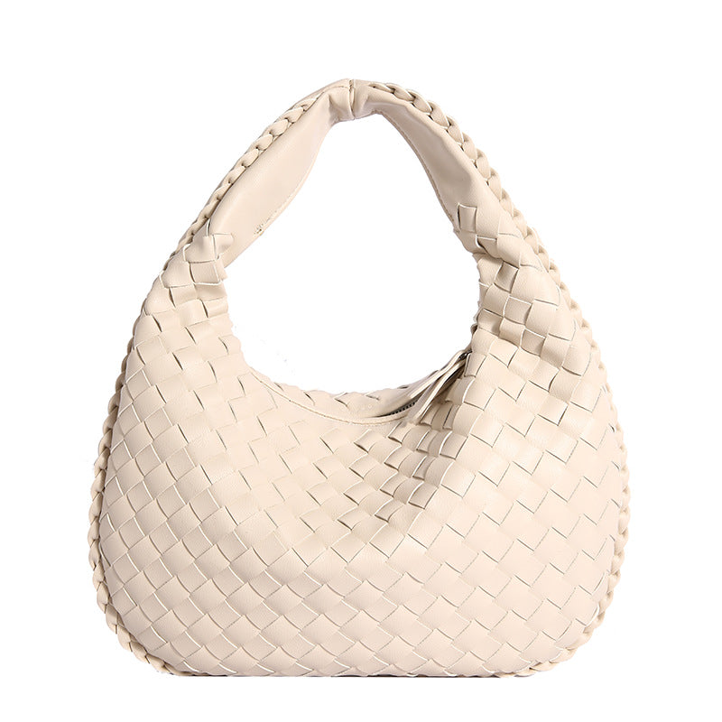 Women's Hand-held One-shoulder Underarm Braided Lady Bag