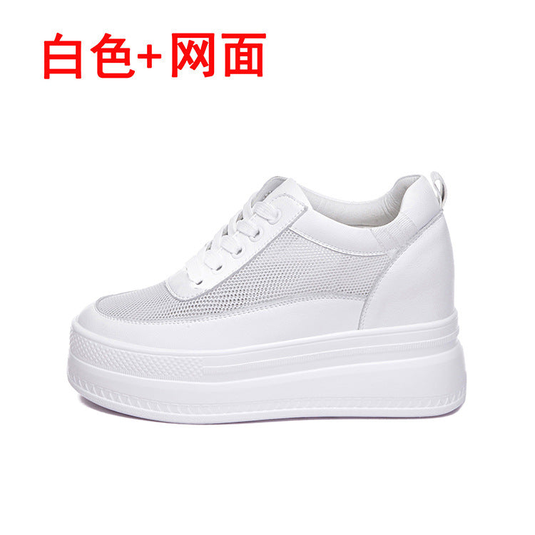 Thick Sole Inner Heightening Trendy Casual Sports Shoes for Women